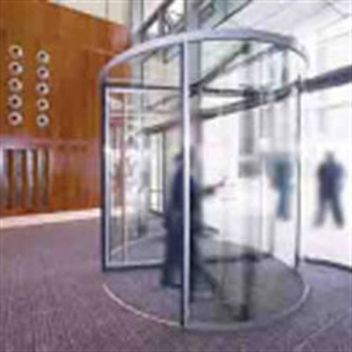 درب چرخشی اتوماتیک شیشه ای در آسان